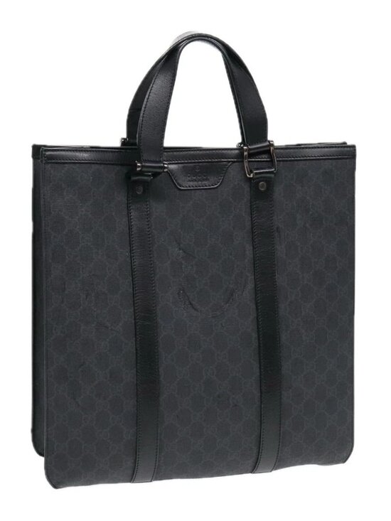 Gucci Handbags - GUCCI GG Canvas Hand Bag Black 322072 Auth bs17120